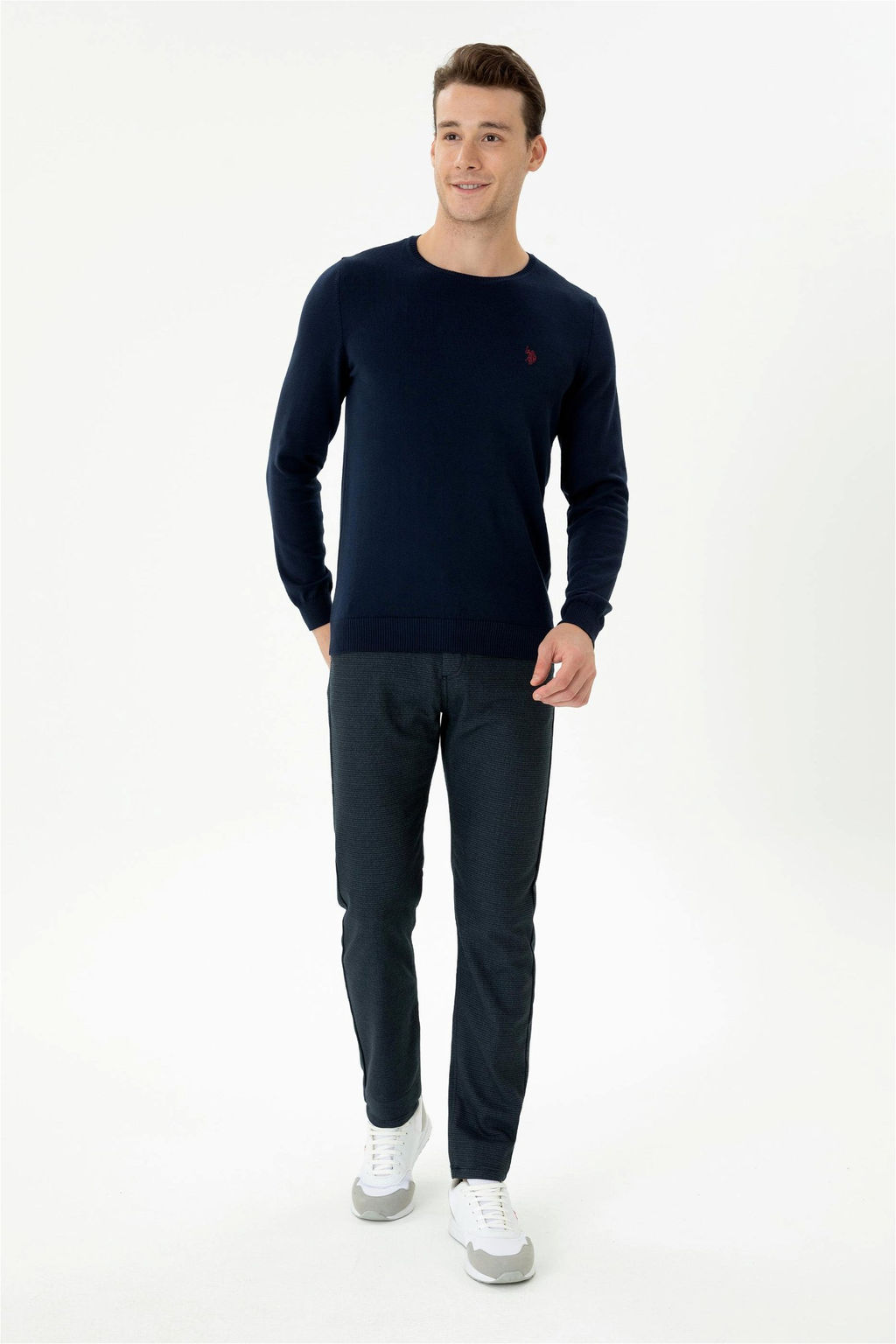 U. S. Polo Assn Мужские темно-синие брюки из плотной ткани Неожиданная скидка в корзине