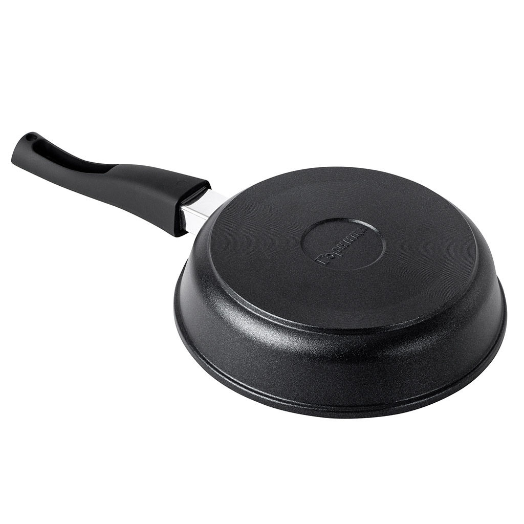 Сковорода с тефлоновым покрытием д20см Классик, h5,1см, s0,38см, съемная ручка из термостойкого пластика (Россия) - Домашняя мода фото 4