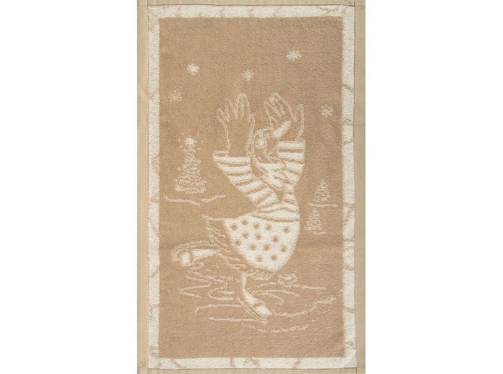 1с105.513ж2 Фигуристка(лён3) Полотенце махровое 50х30 см