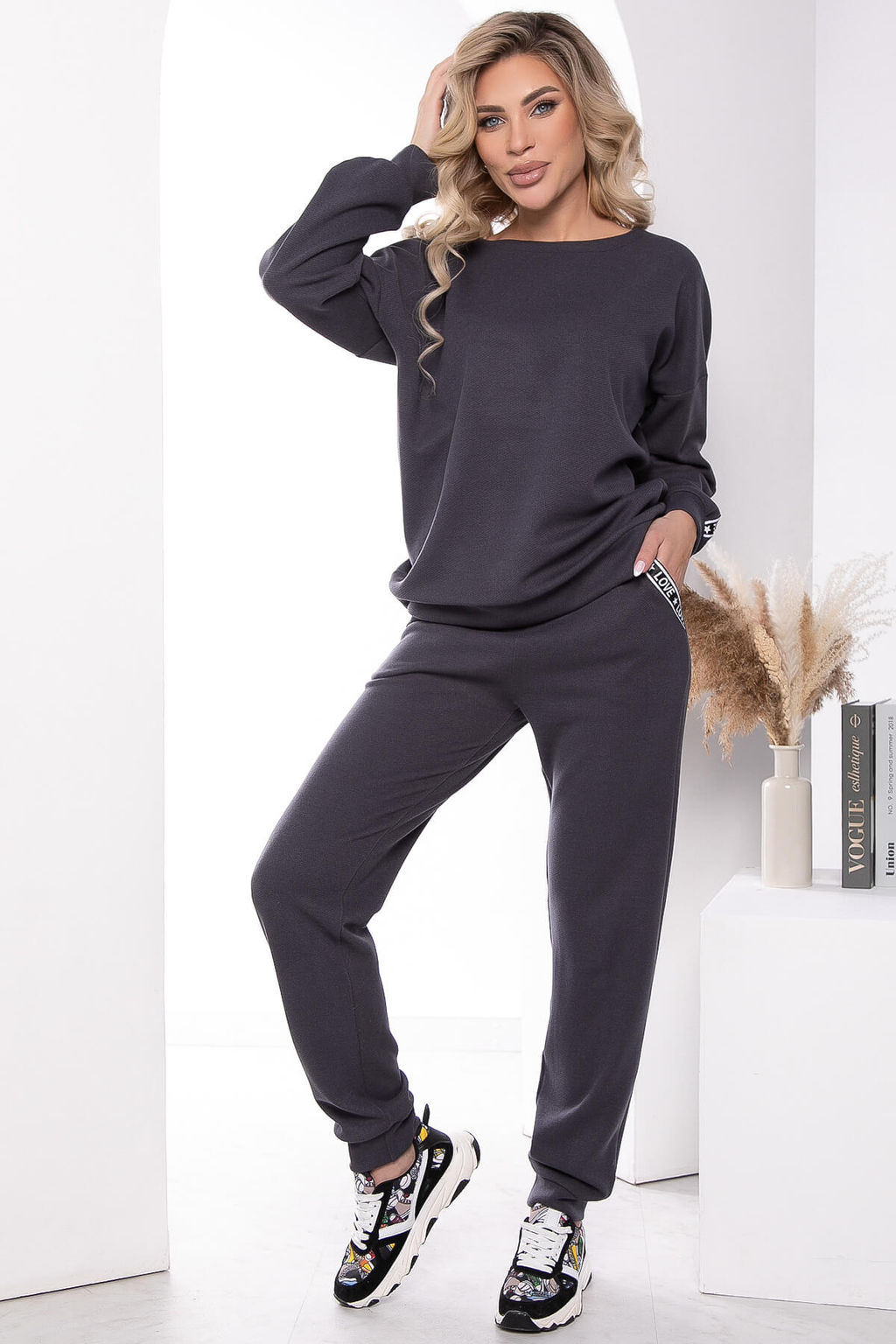Костюм Love is... (грей) К7909 - Lt collection фото 8