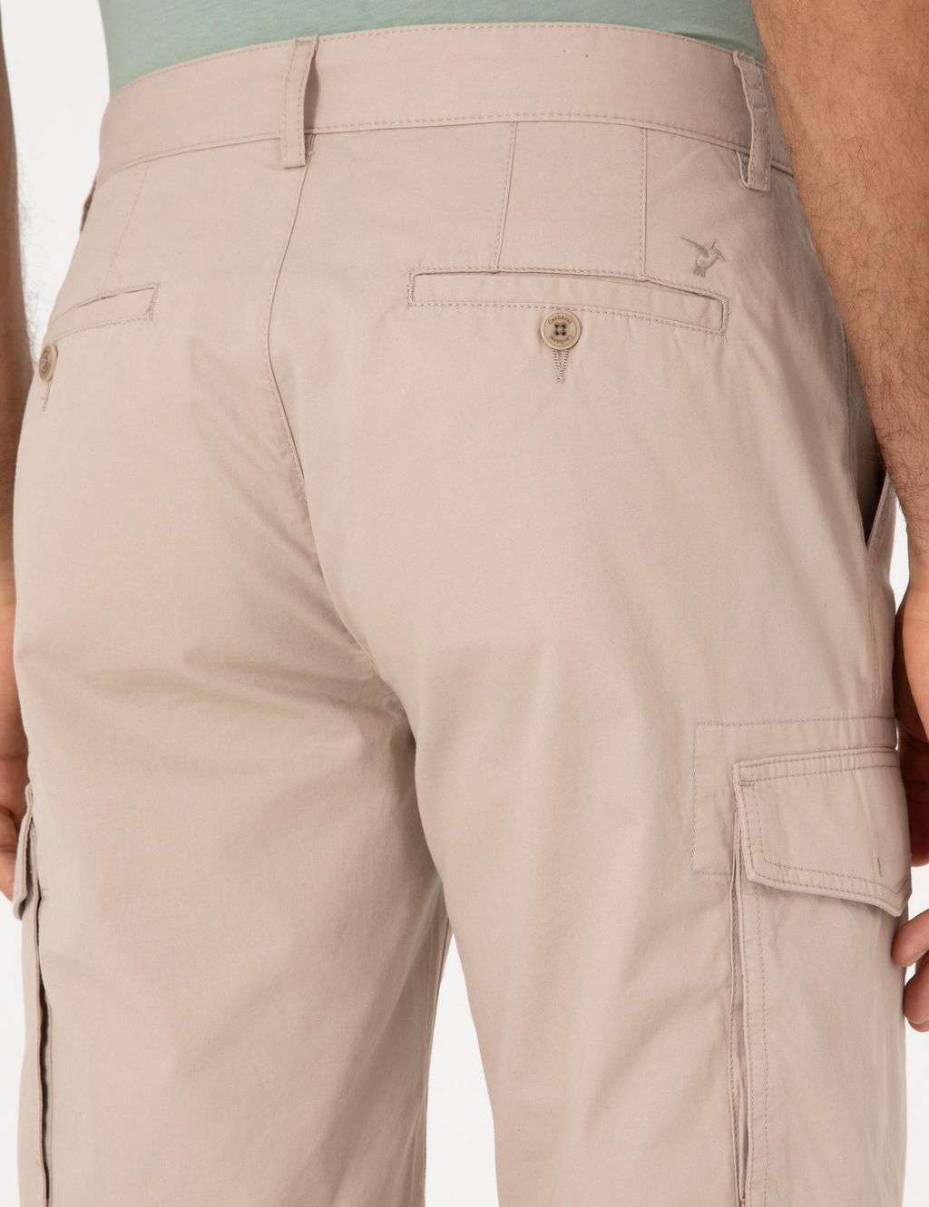 Bej Comfort Fit %100 Pamuk Bermuda _ort - Cacharel фото 6