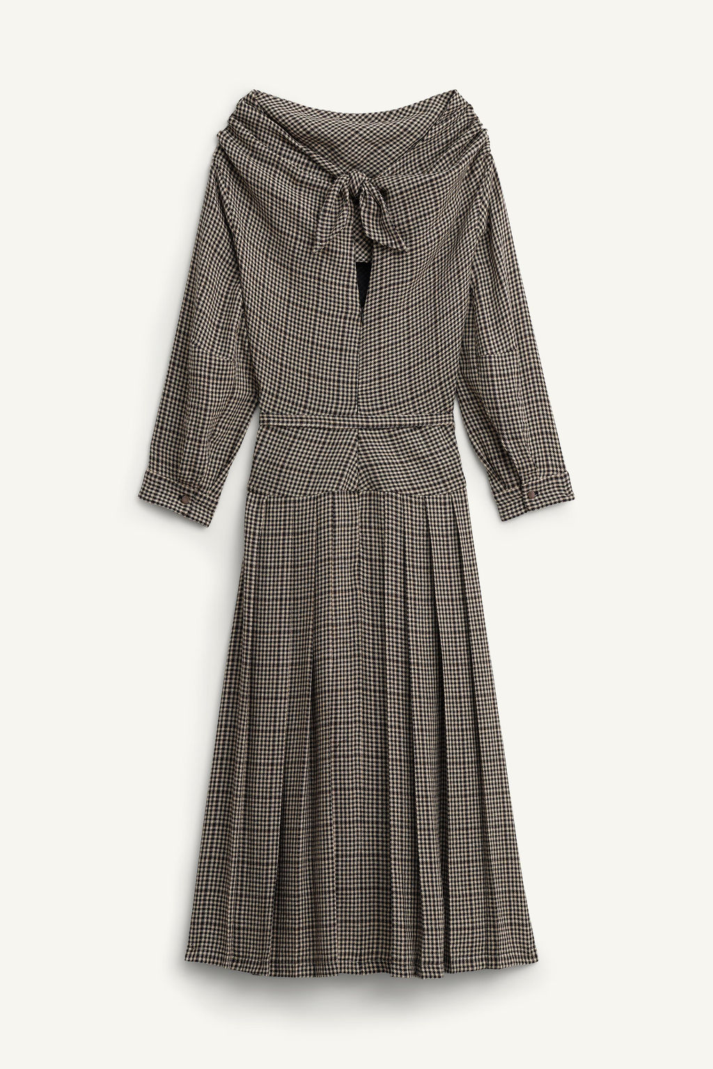 LIMITED EDITION CHECKED DRESS WITH BOX PLEATS - Zara фото 6