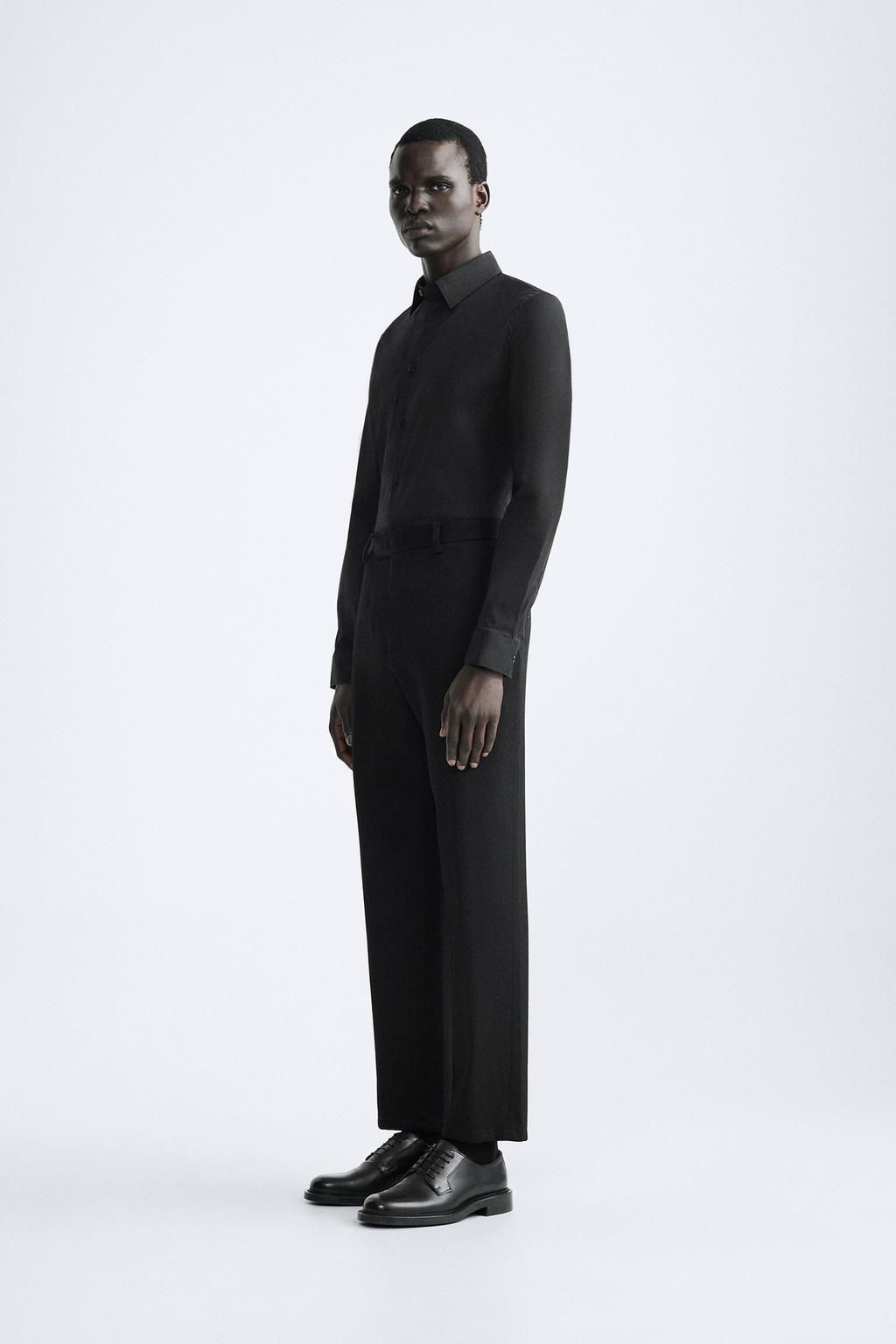 STRETCHY POPLIN SHIRT - Zara фото 4
