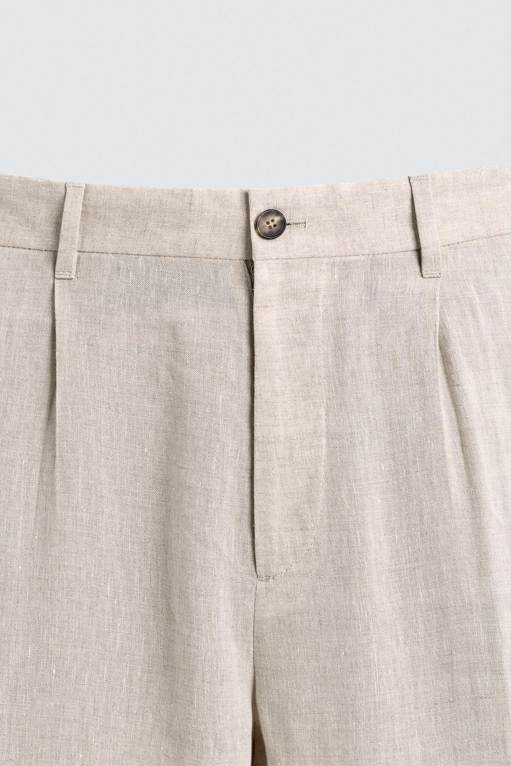 100% LINEN SUIT TROUSERS - Zara фото 19