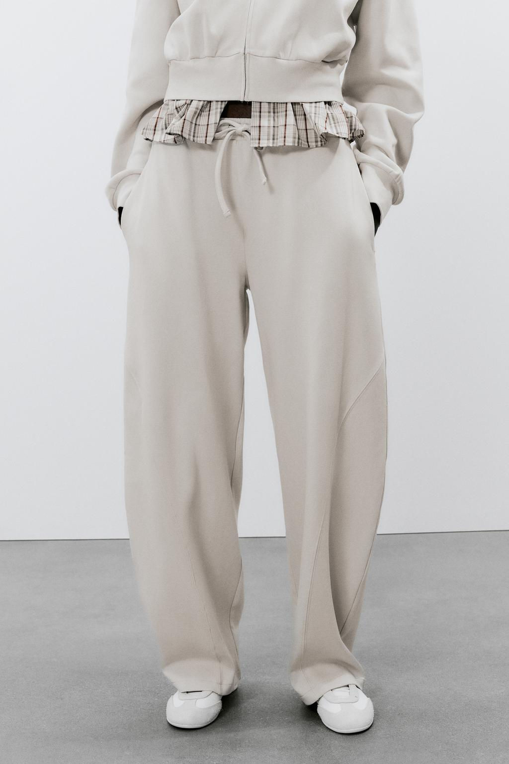 CONTRAST BALLOON TROUSERS - Zara фото 2