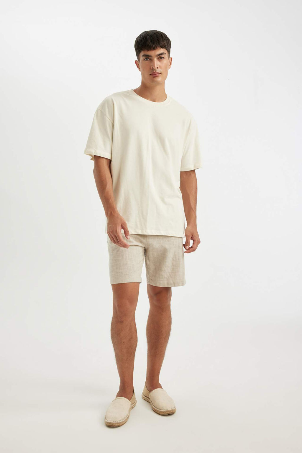Relax Fit Pamuklu Bermuda Sort - Defacto фото 4
