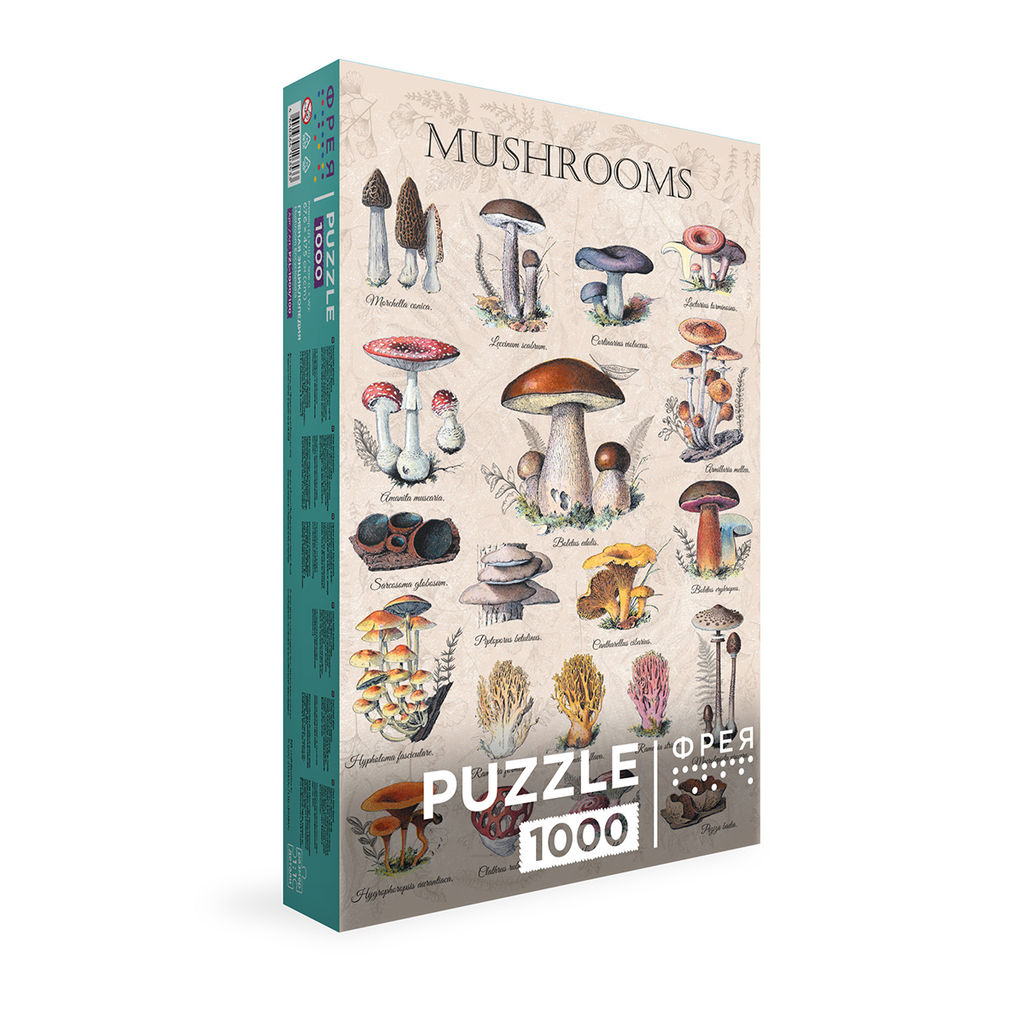 ФРЕЯ Пазл 1000 элемент. PZL-1000/100 Грибная энциклопедия
