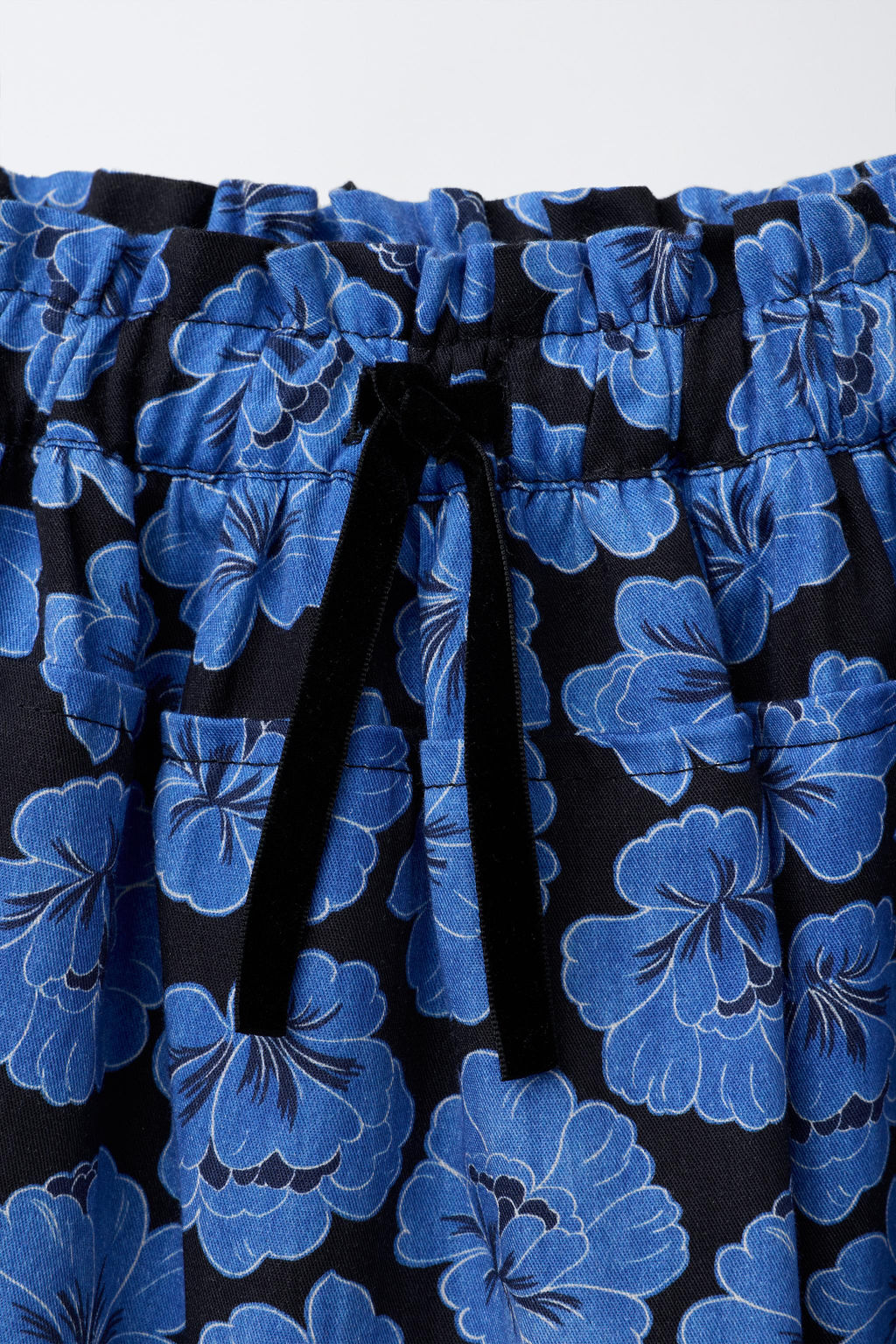 VELVET BOW FLORAL PRINT SKIRT - Zara фото 3