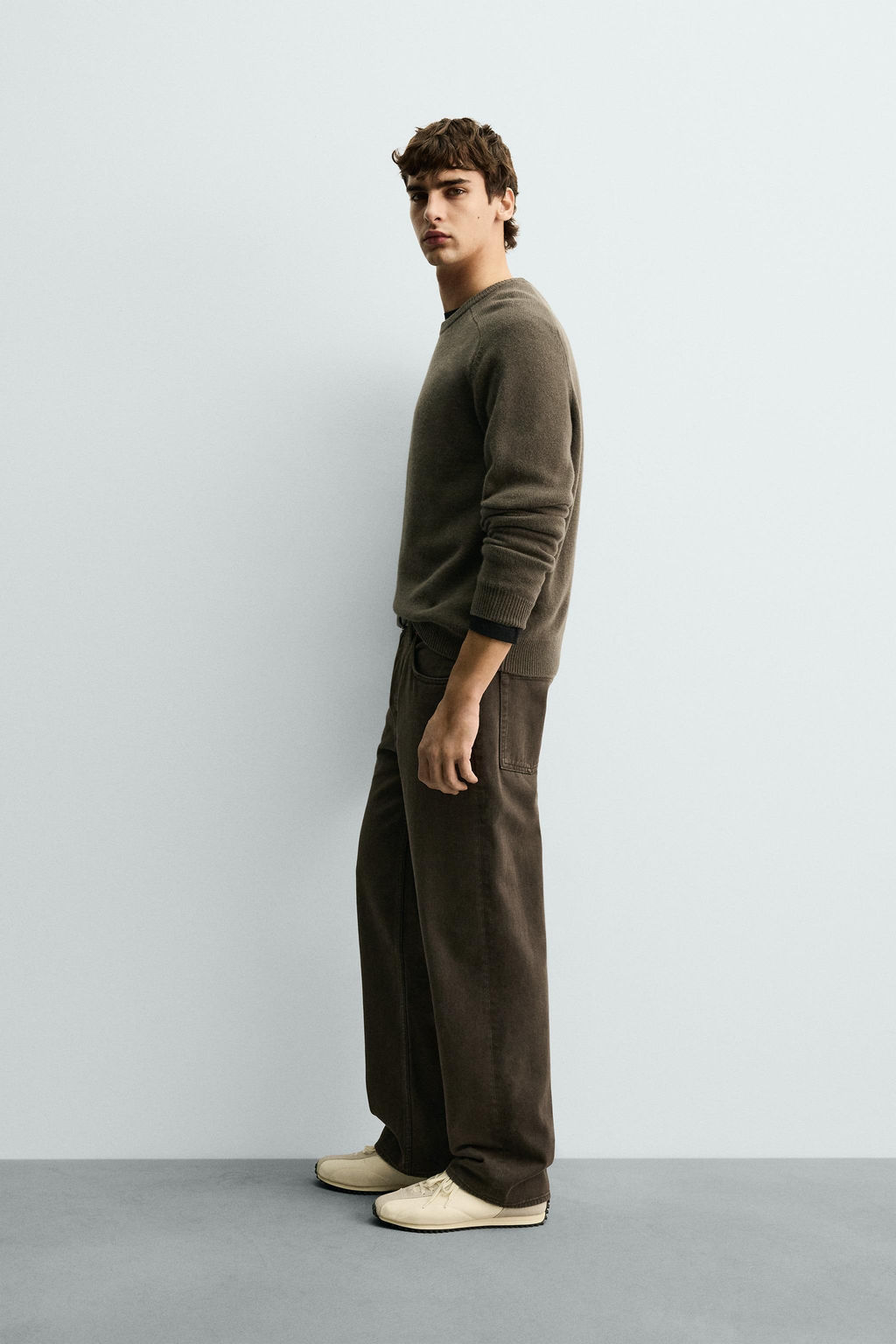 REGULAR FIT WOOL BLEND JUMPER - Zara фото 11