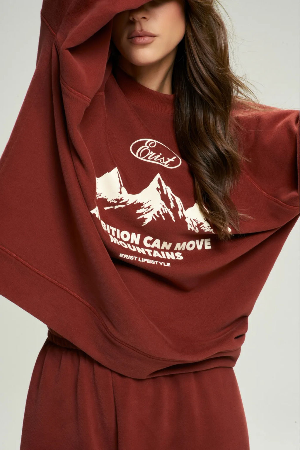 Свитшот базовый Over Terracotta - Erist store фото 6