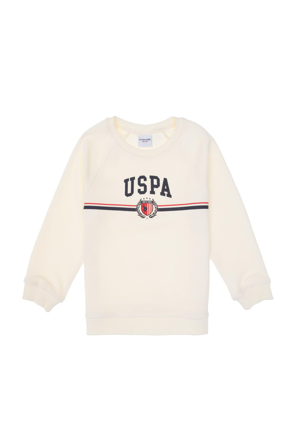 Erkek _ocuk Krem Bisiklet Yaka Sweatshirt - U.s. polo assn фото 2