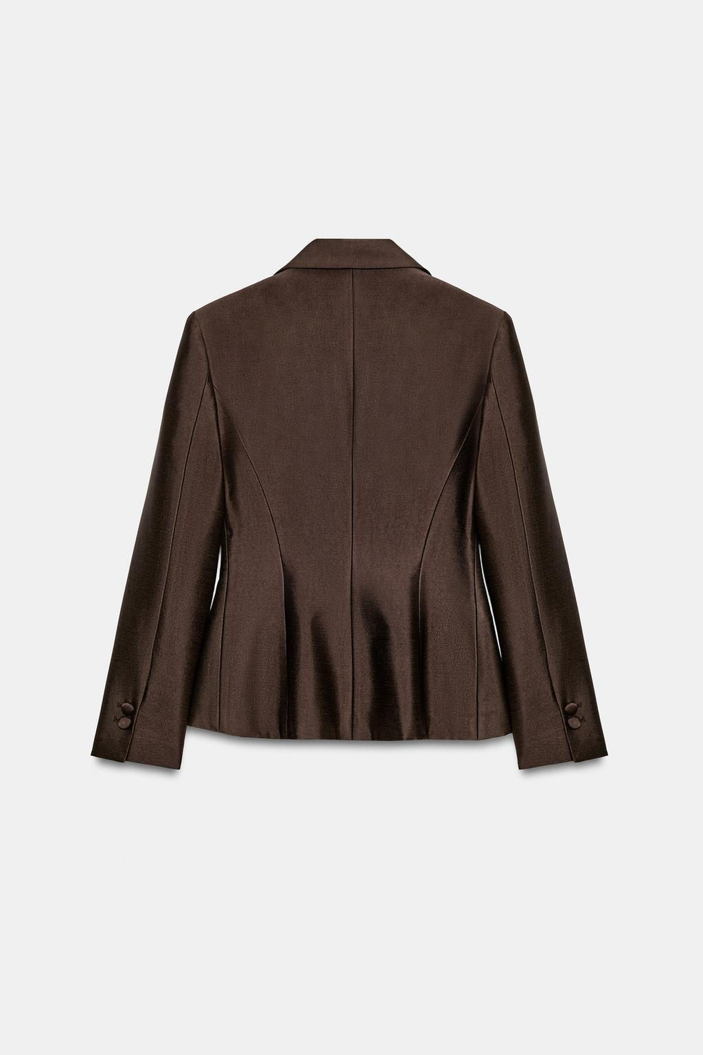 SATIN FITTED BLAZER - Zara фото 8