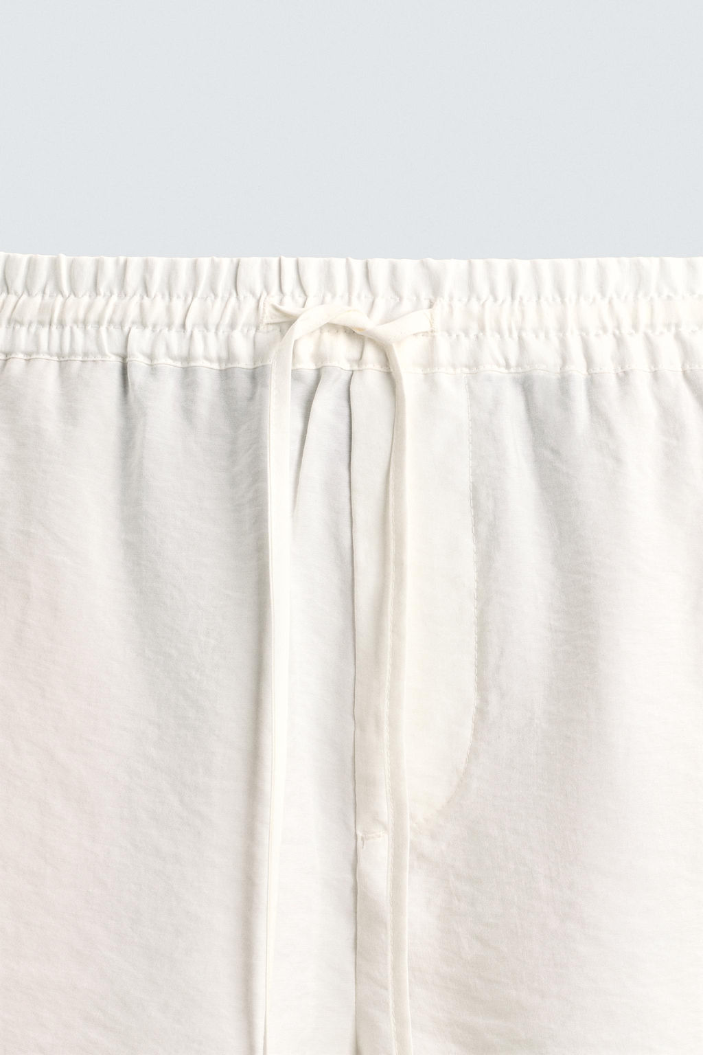 BERMUDA FLUIDA RELAXED FIT / Blanco roto - Zara фото 8