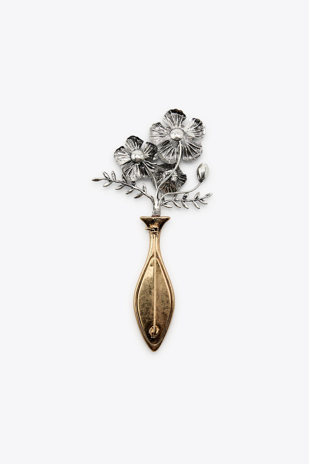 CONTRAST FLOWER BROOCH - Zara фото 4