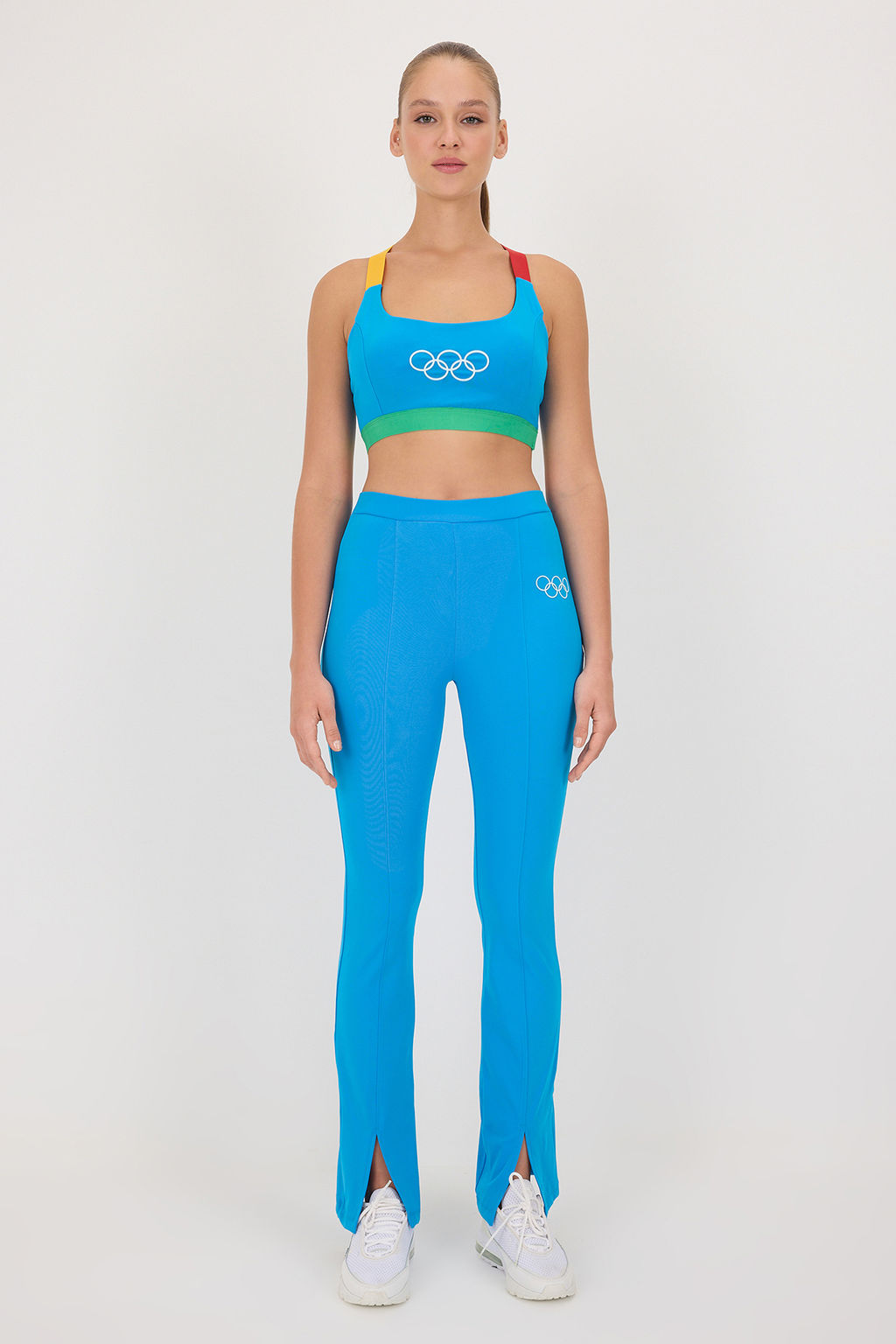 Mavi Olimpiyat Logo Bask?l? Orme Tayt TWOAW26TA00000 - Trendyolmilla фото 2