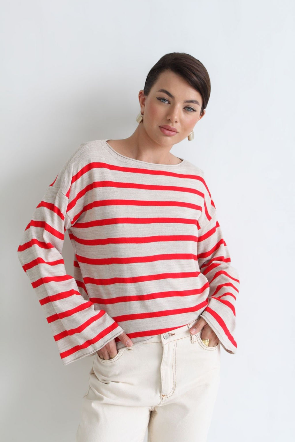 10695 Джемпер в полоску - Martichelli фото 42