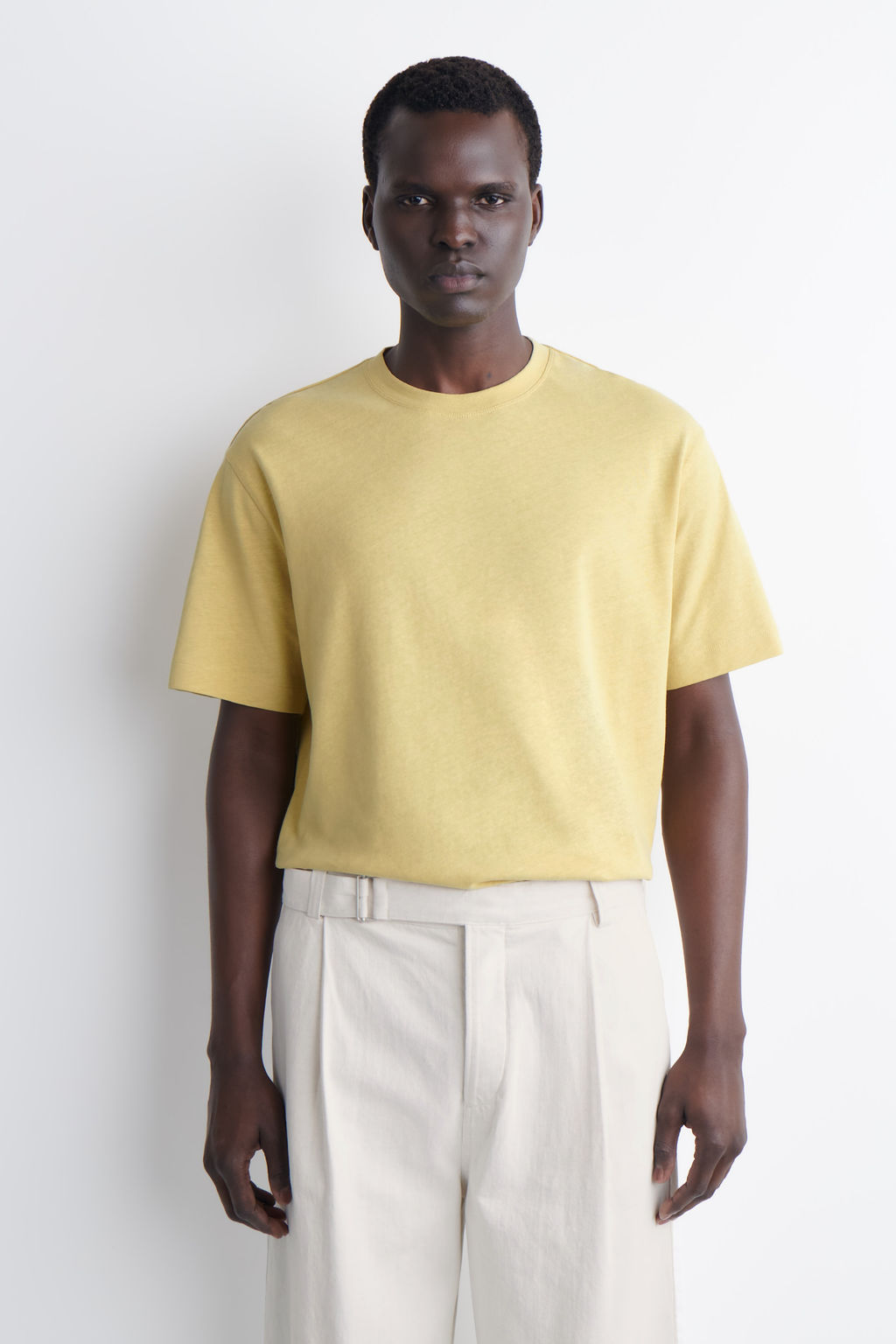 CAMISETA EN MEZCLA DE ALGOD?N Y LINO RELAXED FIT - H&m фото 2