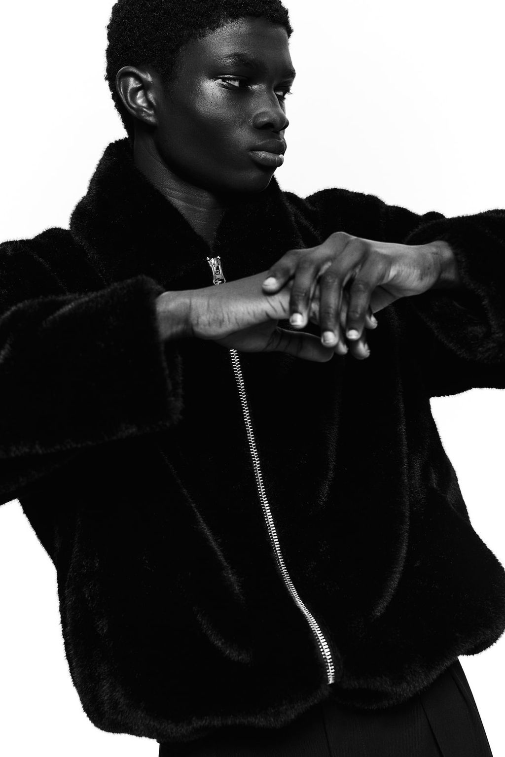 Chaqueta efecto pelo de corte holgado - H&m фото 5