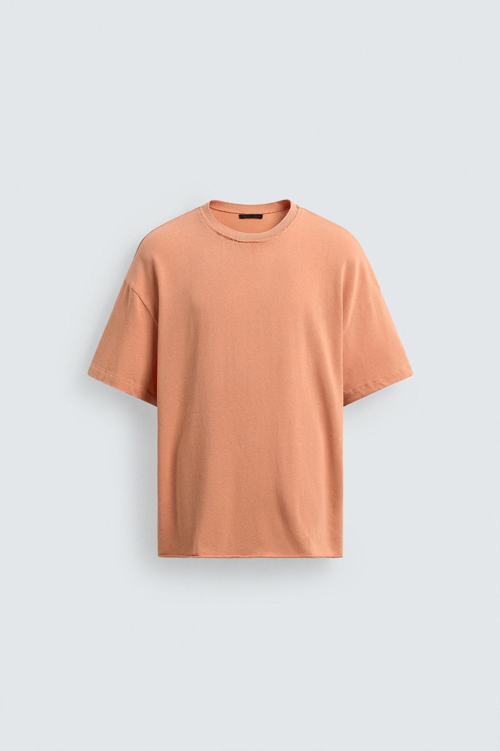 CAMISETA PUNTO ACABADOS IRREGULARES / Mandarina - Zara фото 8