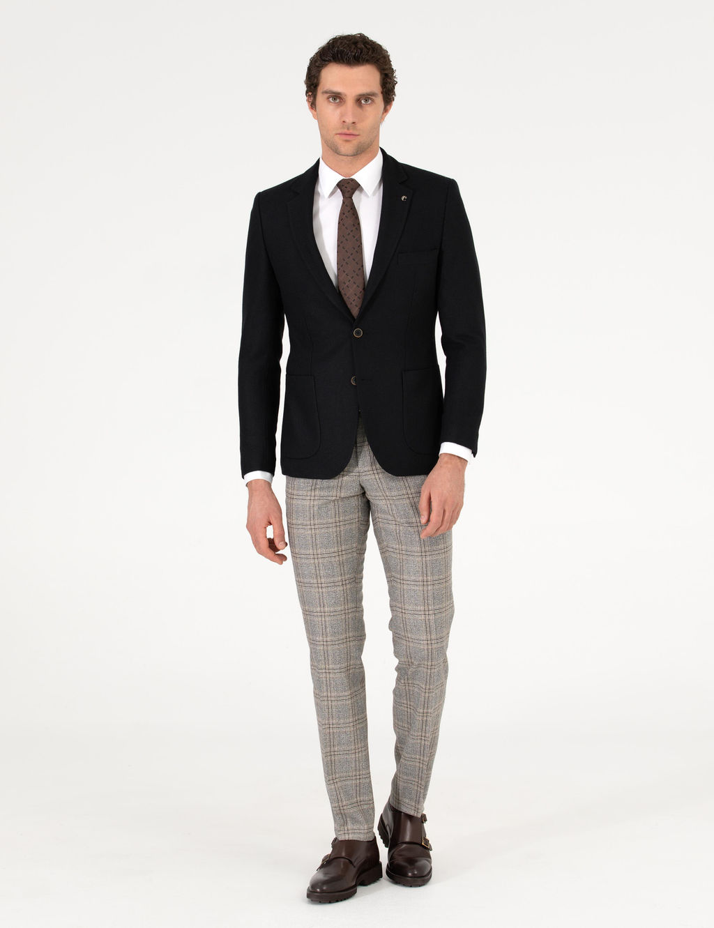 Siyah Slim Fit Ceket - Cacharel фото 4