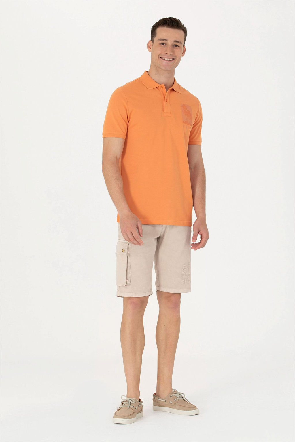 Мужская футболка с воротником-поло Brick Неожиданная скидка в корзине - U.s. polo assn фото 4
