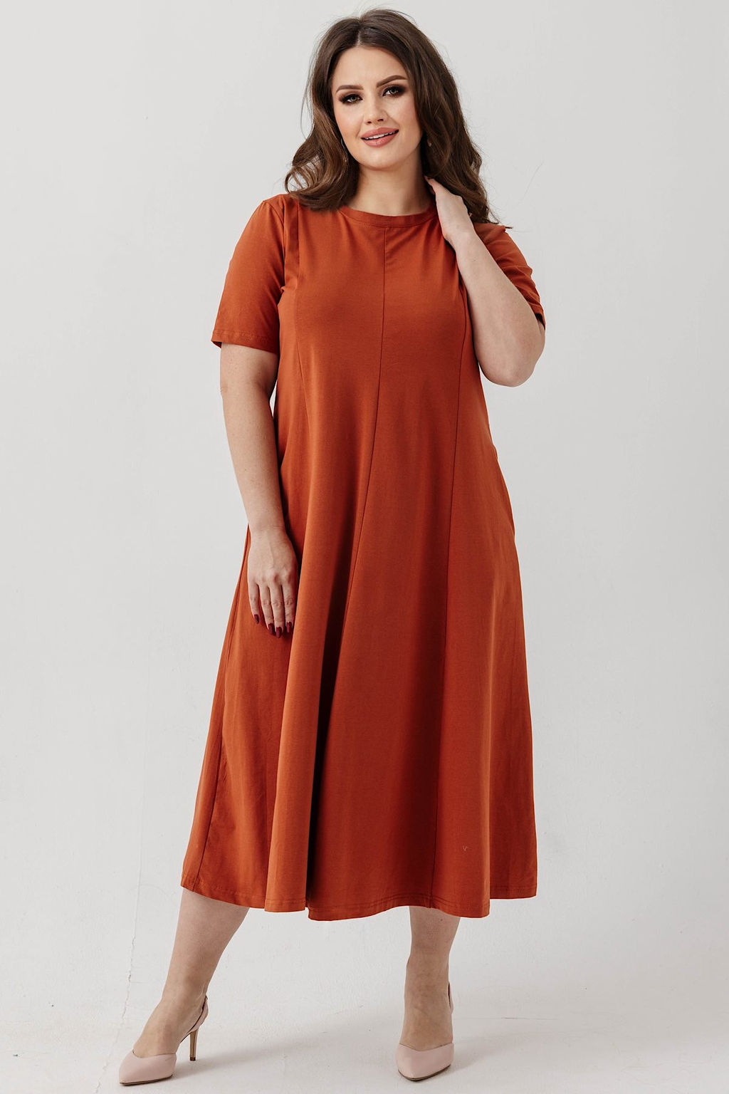 Платье 8978/01/Кирпичный