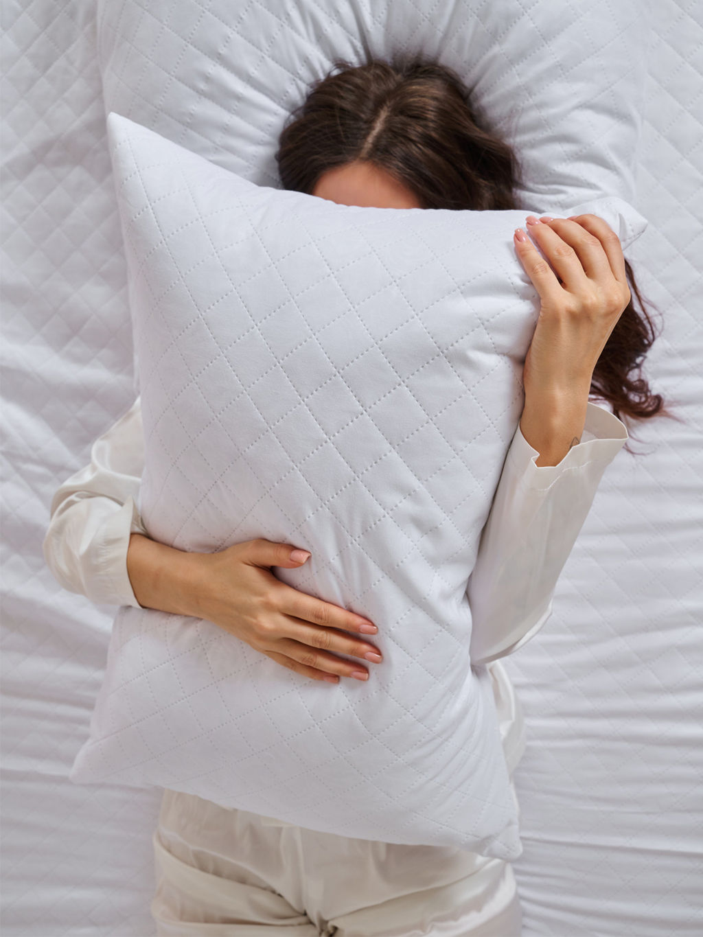 Комплект подушек для сна - Белый 50х70