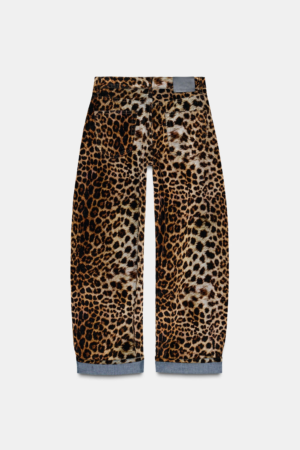 FLOCKED ANIMAL PRINT TROUSERS ZW COLLECTION LIMITED EDITION - Zara фото 4