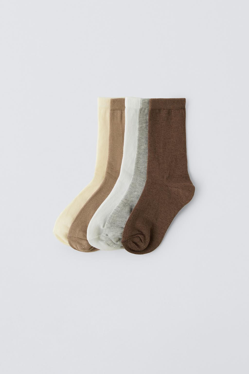 PACK OF FIVE PAIRS OF PLAIN SOCKS - Zara фото 3
