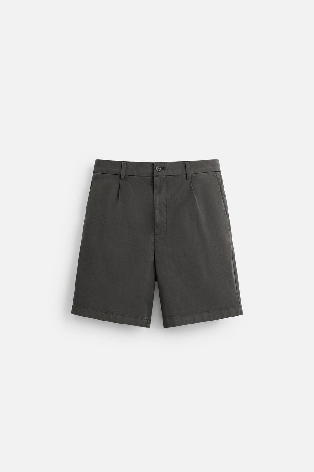 PLEATED REGULAR FIT BERMUDA SHORTS - Zara фото 16