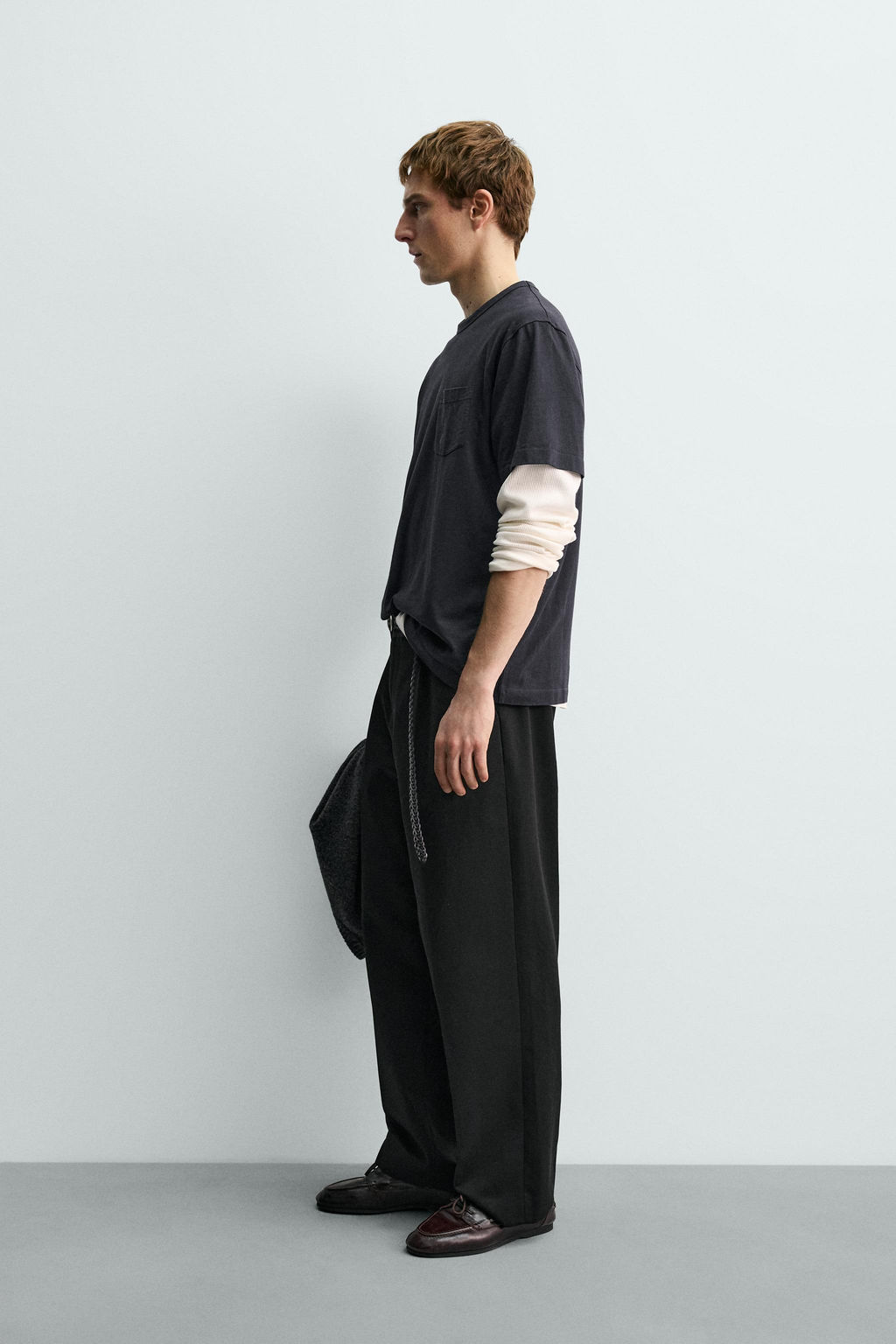 CAMISETA BOLSILLO AARON LEVINE X ZARA / Marino  фото 4