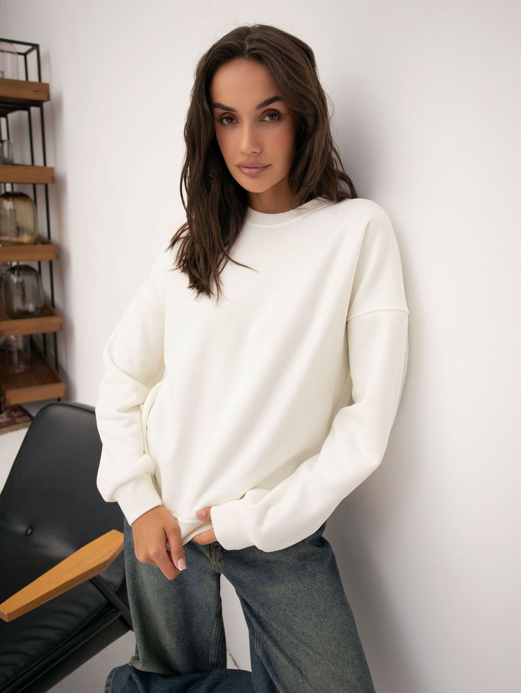 Свитшот женский Скай Бежевый - Modamica фото 2