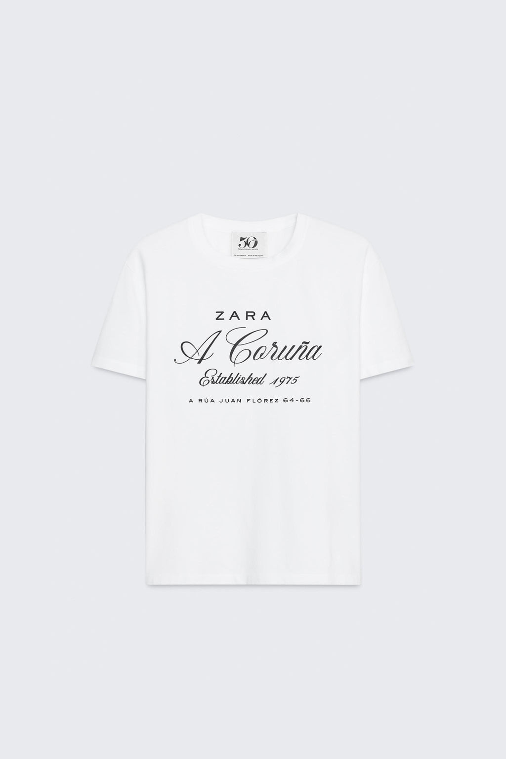 50TH ANNIVERSARY EMBROIDERED T-SHIRT