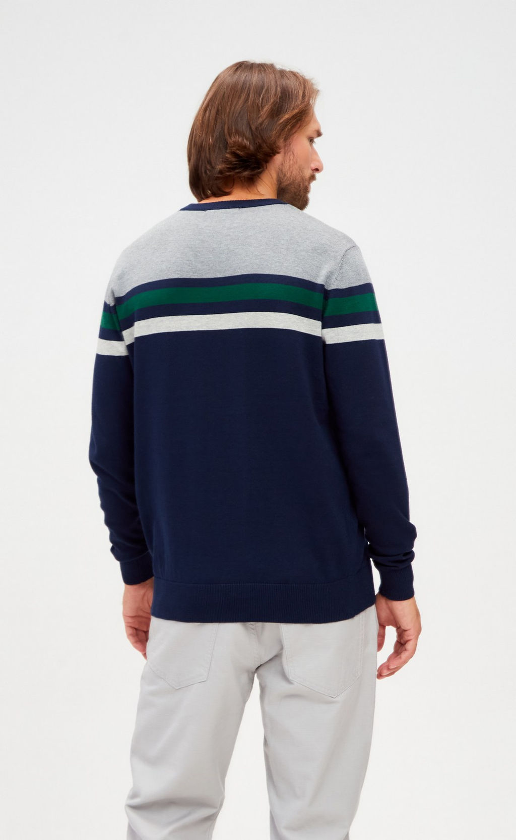 Джемпер P221-15-1711 navy-grey - Primm фото 8