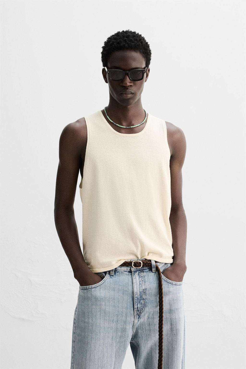 LIGHTWEIGHT KNIT TANK TOP - Zara фото 2