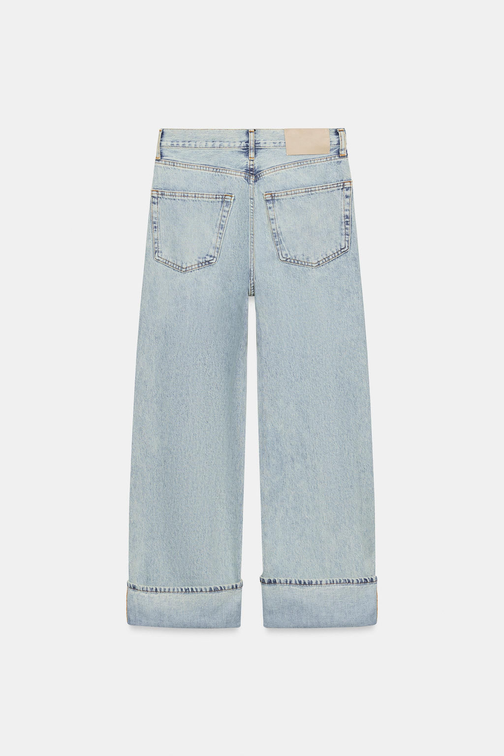 JEANS ZW COLLECTION BAGGY TIRO MEDIO / Azul claro - Zara фото 6