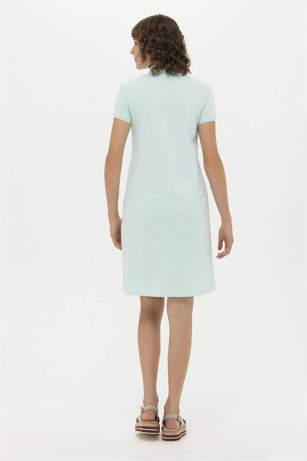 U. S. Polo Assn Женское трикотажное платье зеленого цвета - U.s. polo assn фото 10