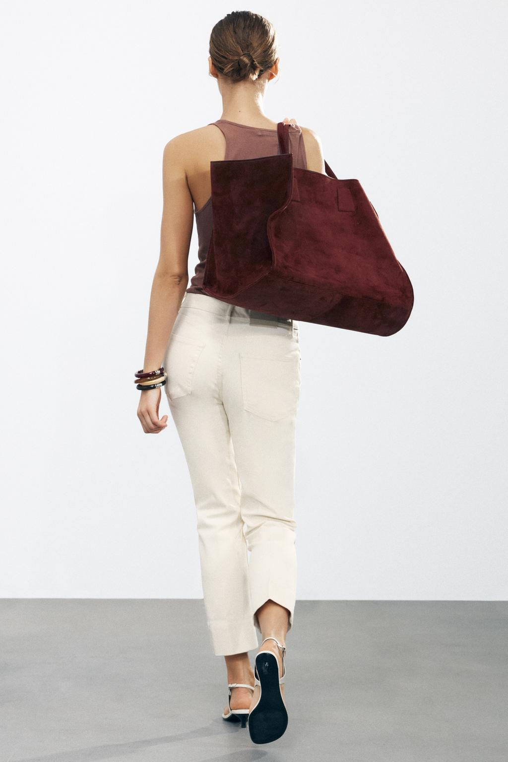 ZW COLLECTION HIGH-WAIST BOOTCUT CROPPED JEANS - Zara фото 13