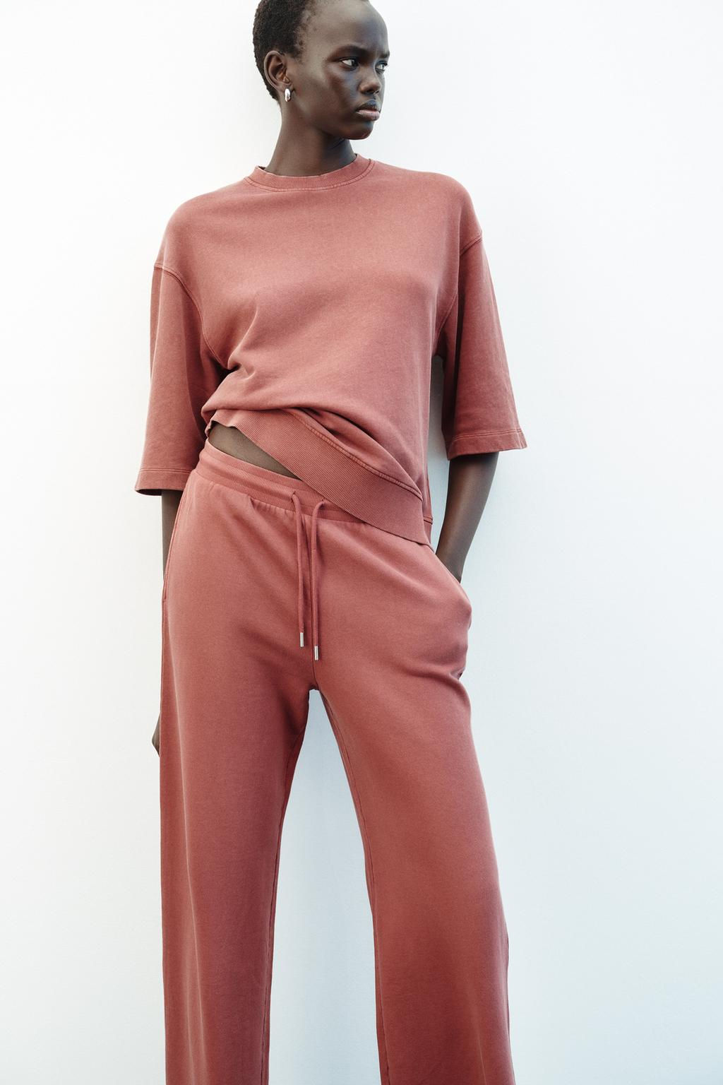 FADED WIDE-LEG TROUSERS - Zara фото 20