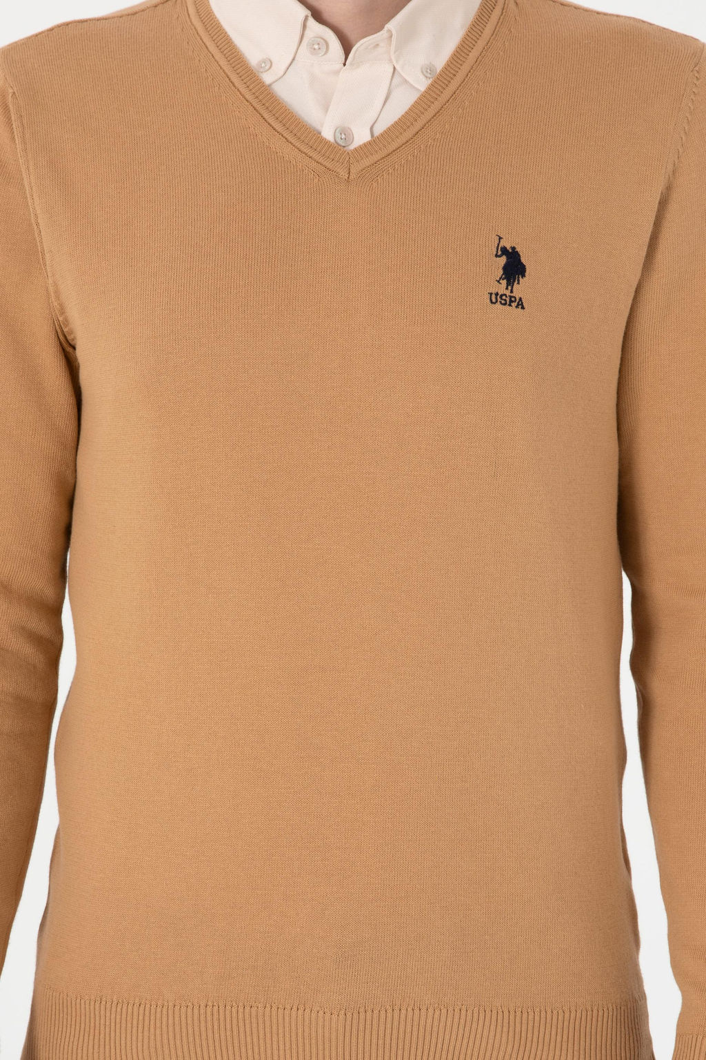 Erkek Camel Basic Kazak - U.s. polo assn фото 6