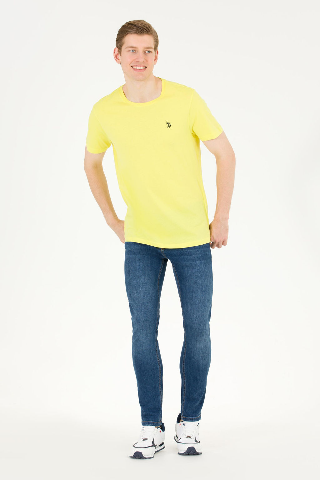 U. S. Polo Assn Мужская футболка Citron Basic с круглым вырезом - U.s. polo assn фото 18