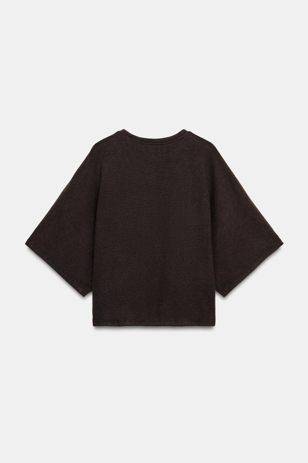 TOP R?STICO MANGA CORTA / Marr?n oscuro - Zara фото 7