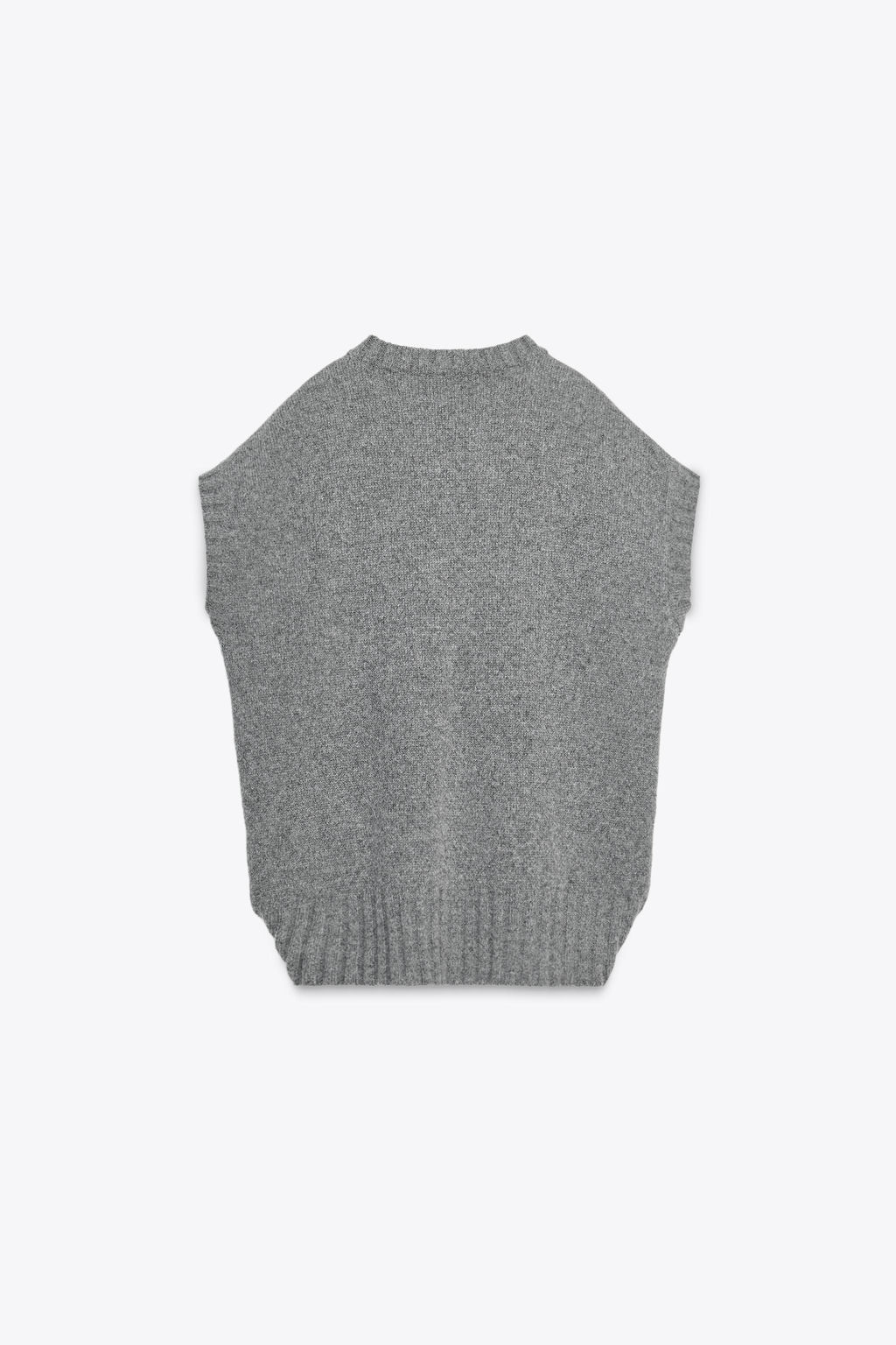 OVERSIZE WOOL-BLEND KNIT WAISTCOAT - Zara фото 6