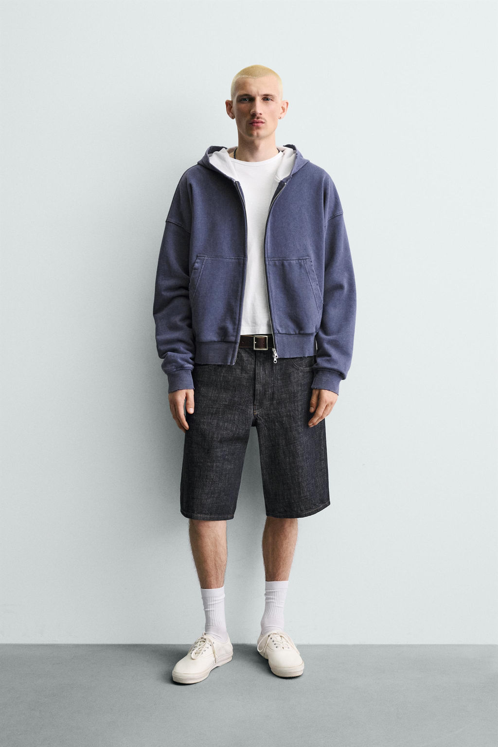 BERMUDA DENIM BAGGY FIT / ?ndigo