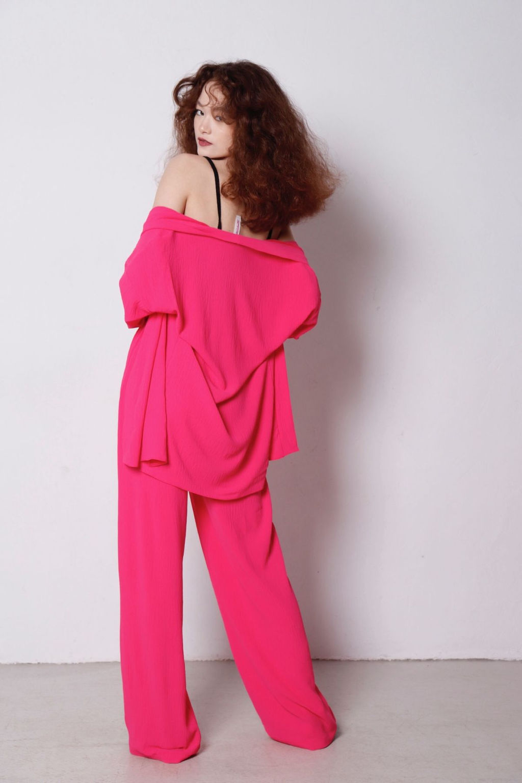 9183 Костюм из кимоно и брюк-палаццо ярко-розовый - Martichelli фото 13