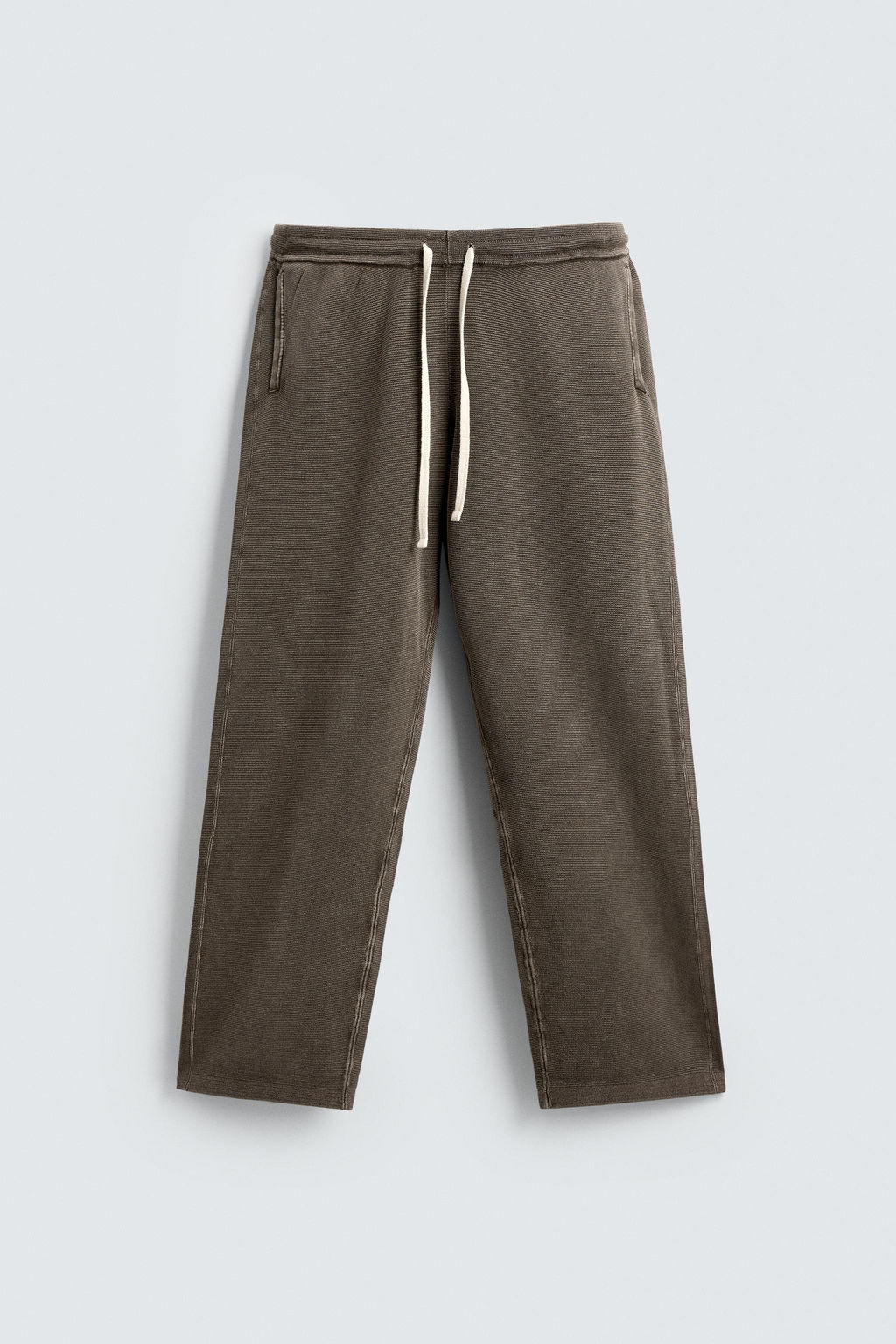 TEXTURED KNIT TROUSERS - Zara фото 7