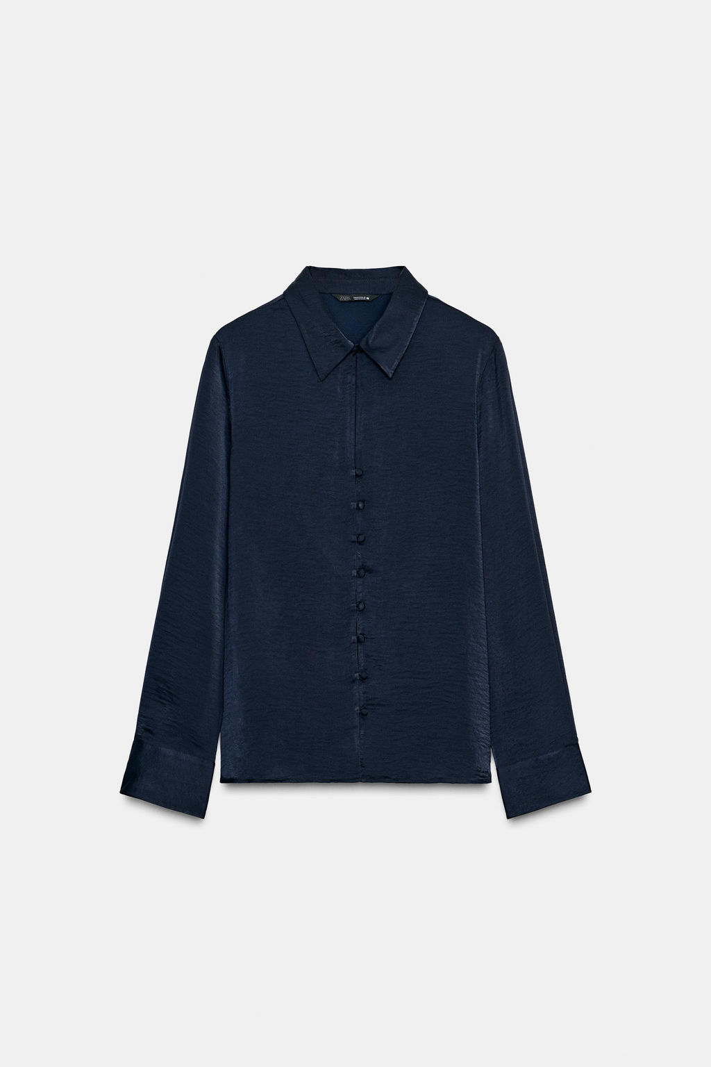 SATIN SHIRT WITH VENT - Zara фото 4