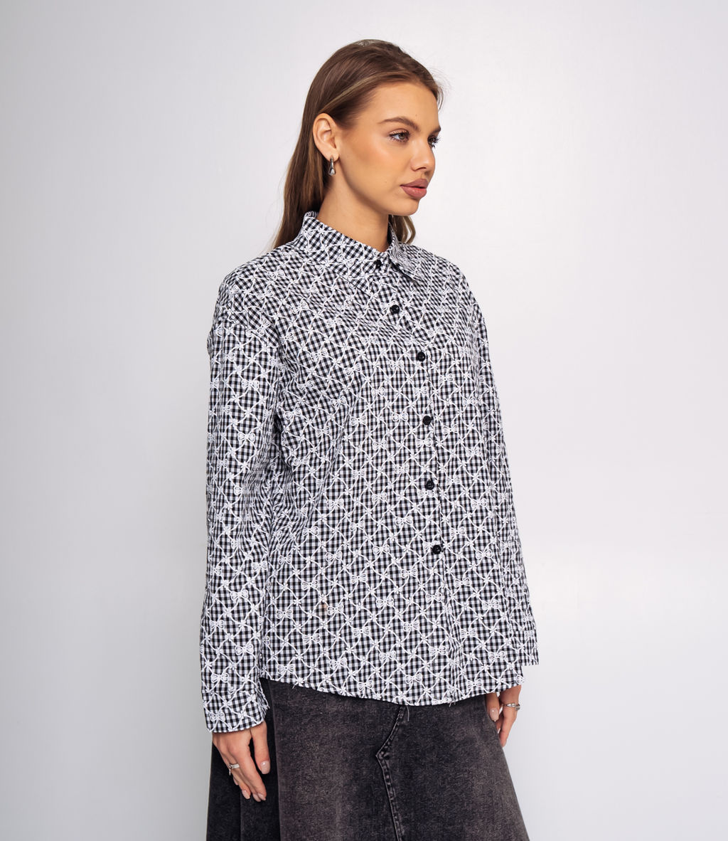 Рубашка #КТ956 (1), чёрный - Dommod фото 2