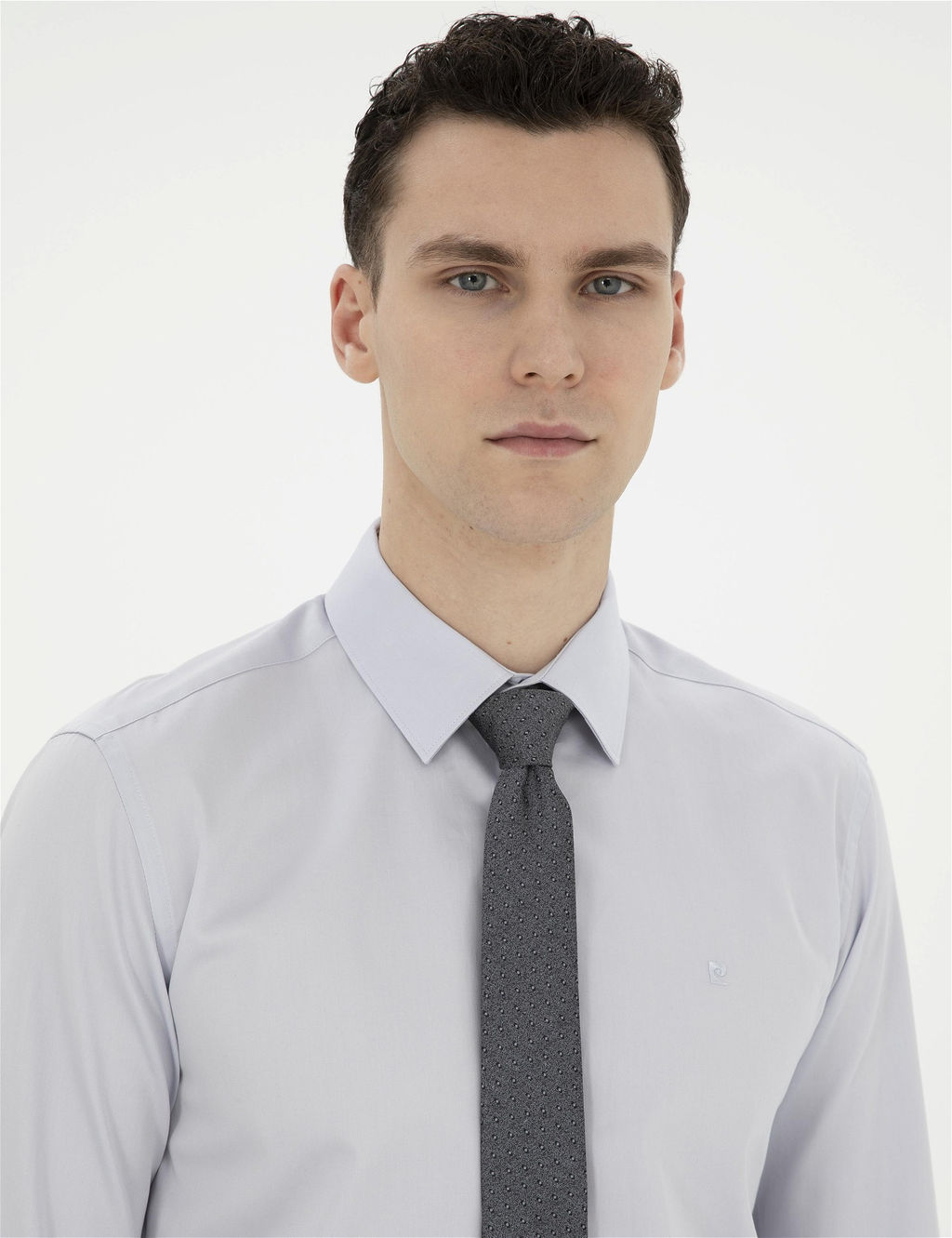 Gri Slim Fit Uzun Kollu Basic G_mlek - Pierre cardin фото 2