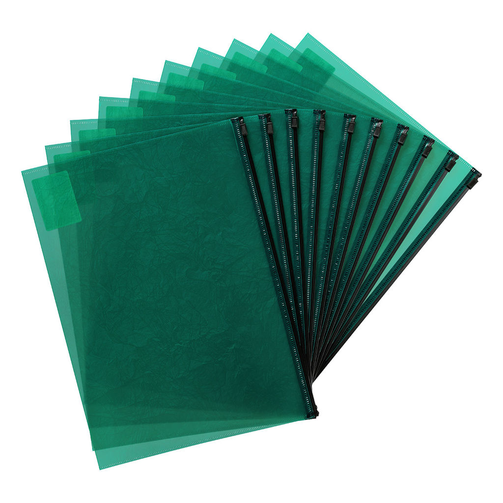Expert Complete Premier Папка-конверт на ZIP-молнии A4 180 мкм волокно 10 шт. зеленый ЕС21123003